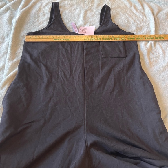 Savage Fenty NWT Black cotton blend wide leg jumpsuit comfort loungewear - Picture 11 of 16